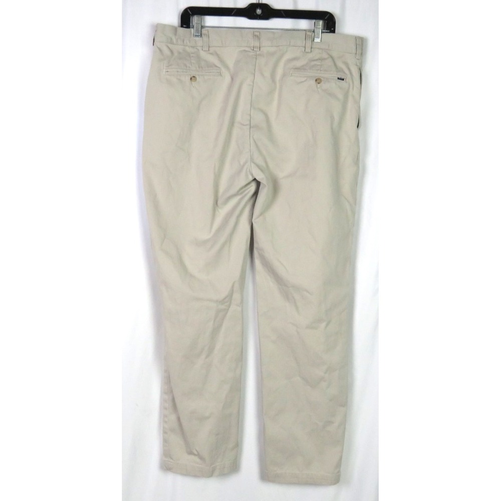 Polo Ralph Lauren Khaki Classic Fit Cotton Pleated Chino Pants Men's 38 X 32 - Picture 4 of 9